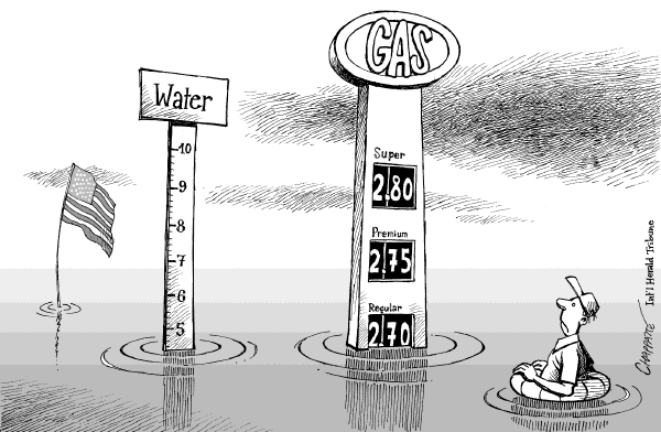 Political cartoon on Gas Prices On The Rise by Cagle's Best of Latin America