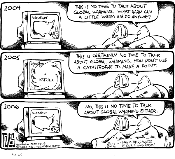 Political cartoon on Other Katrina News by Tom Toles, Washington Post
