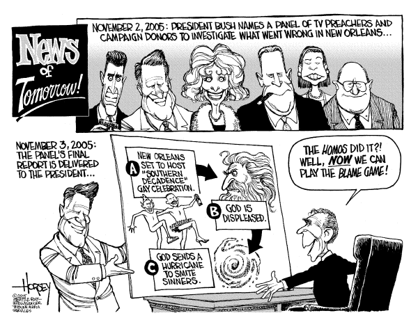 Political cartoon on GOP Heads Recovery by David Horsey, Seattle Post-Intelligencer