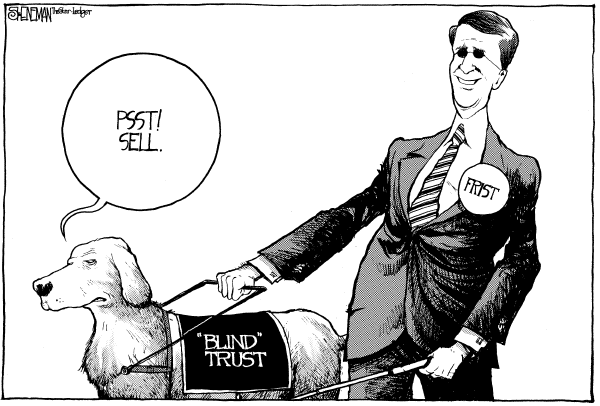 Political cartoon on Bill Frist Defends Actions by Drew Sheneman, Newark Star Ledger