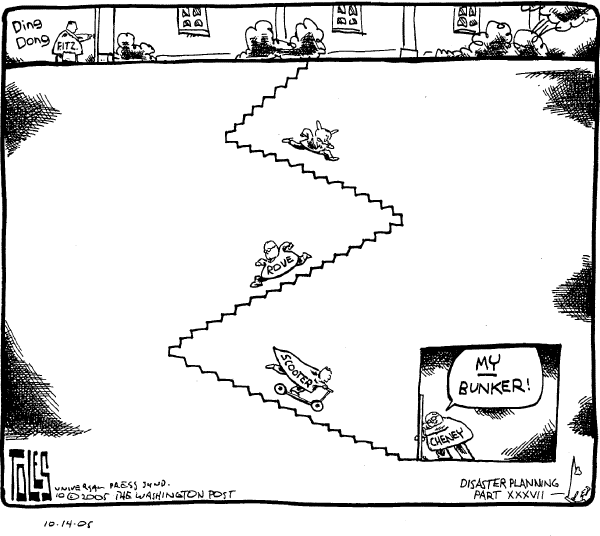 Political cartoon on Top 5 Cartoons of the Week by Tom Toles, Washington Post