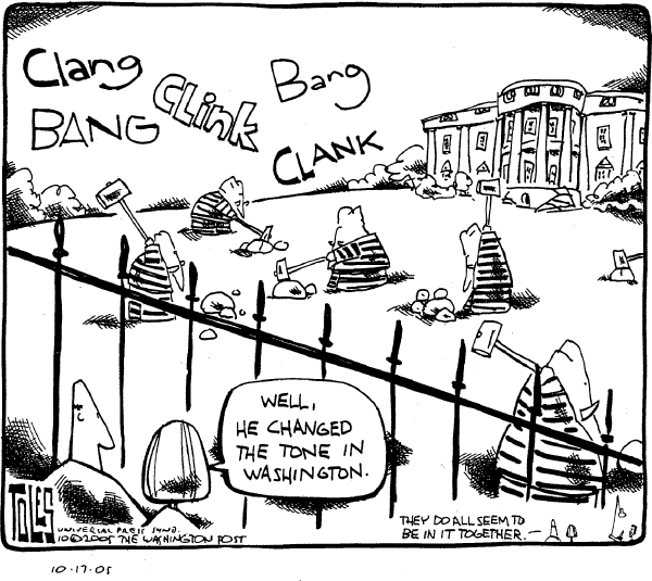 Political cartoon on Investigation Targets White House by Tom Toles, Washington Post
