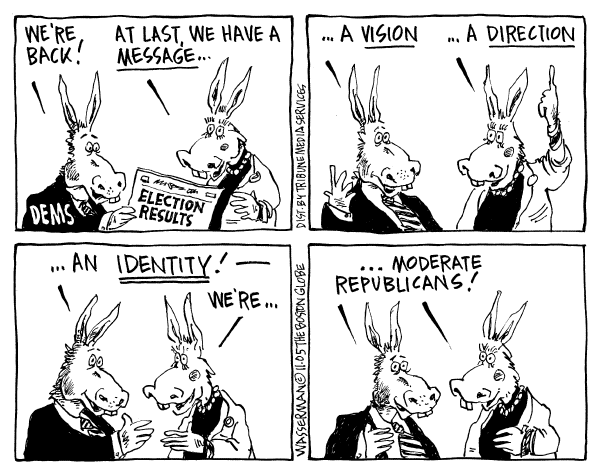 Political cartoon on Election Results by Dan Wasserman, Boston Globe