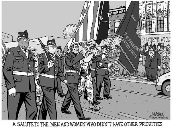 Political cartoon on In Other News by RJ Matson, New York Observer
