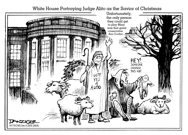 Political cartoon on Holiday Season Bolsters US Spirits by Jeff Danziger, Cartoonists & Writers Syndicate