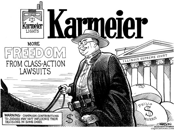 Political cartoon on Top 1% Doing Great by RJ Matson, New York Observer