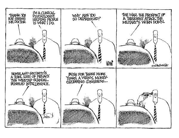 Political cartoon on Season's Greetings by Don Wright, Palm Beach Post