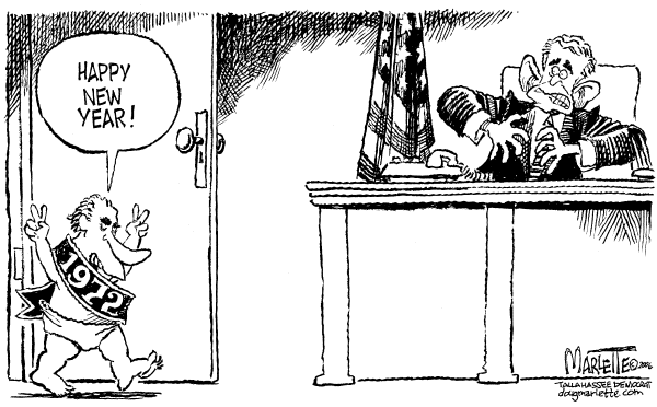 Political cartoon on Season's Greetings by Doug Marlette, Tallahasee Democrat