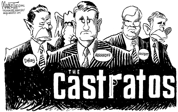Political cartoon on Abramoff Scandal Widens by Doug Marlette, Tallahasee Democrat