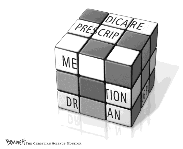 Political cartoon on Drug War Intensifies by Clay Bennett, Christian Science Monitor