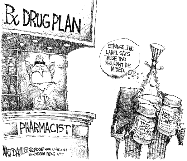 Political cartoon on Drug War Intensifies by Matt Davies, Journal News