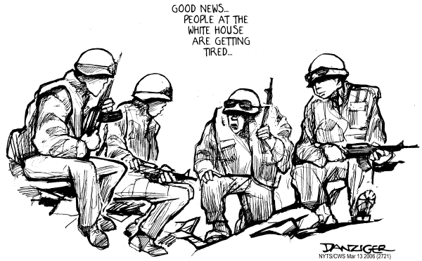 Political cartoon on US Fine-Tuning Iraq Strategy by Jeff Danziger, Cartoonists & Writers Syndicate