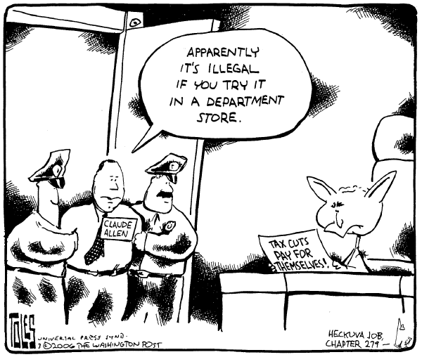 Political cartoon on In Other News by Tom Toles, Washington Post