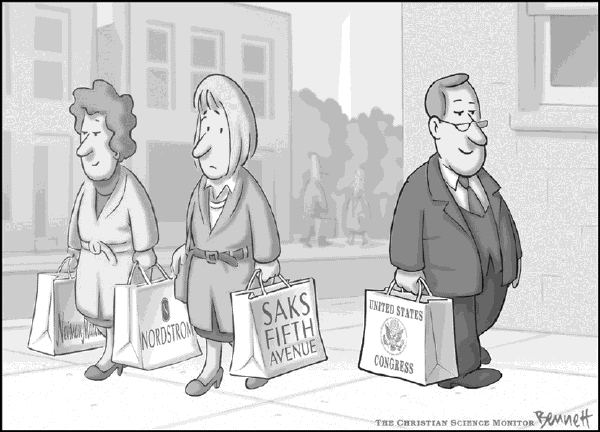 Editorial Cartoon by Clay Bennett, Christian Science Monitor on Lobbying Reform Underway