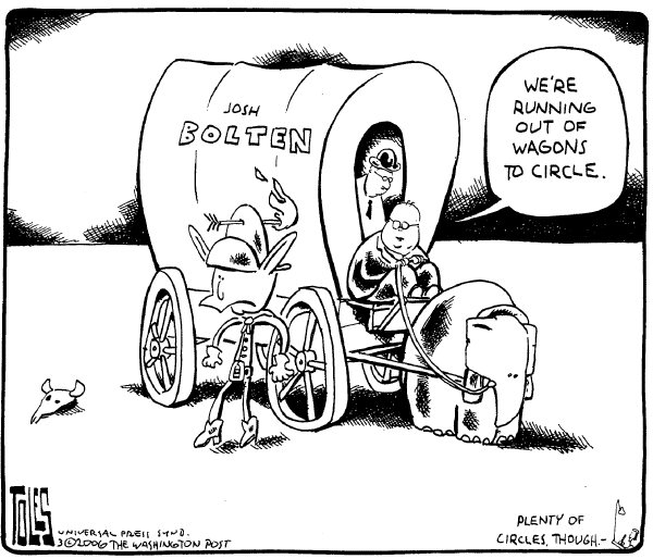 Editorial Cartoon by Tom Toles, Washington Post on New Chief of Staff Named