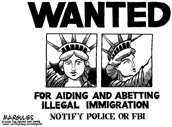 Editorial Cartoon by Jimmy Margulies, The Record, New Jersey on New Immigration Policy Imminent
