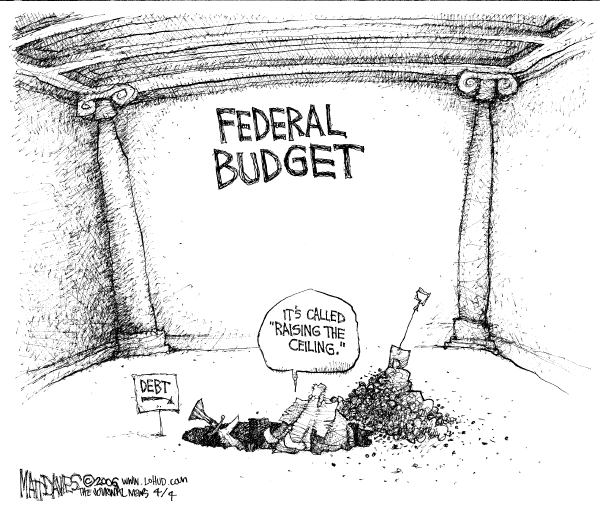 Editorial Cartoon by Matt Davies, Journal News on US Economy Holds Steady
