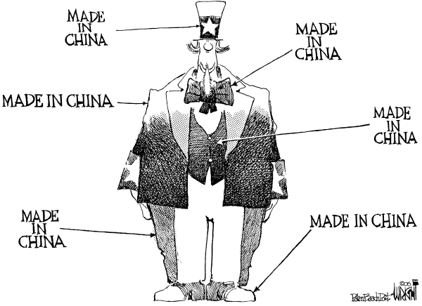Editorial Cartoon by Don Wright, Palm Beach Post on China's President Visits US