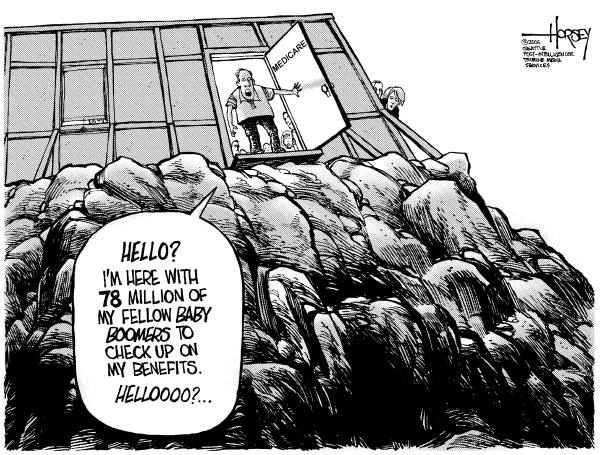 Editorial Cartoon by David Horsey, Seattle Post-Intelligencer on In Other News