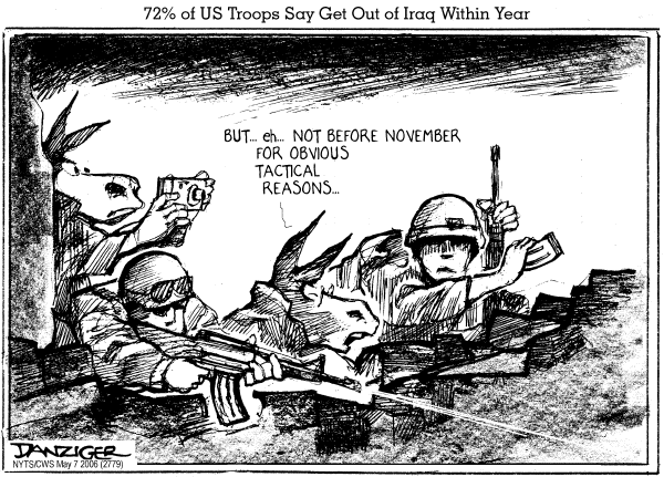 Editorial Cartoon by Jeff Danziger, CWS/CartoonArts Intl. on War Costs Mount