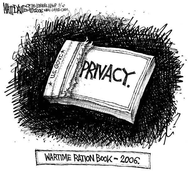 Editorial Cartoon by Matt Davies, Journal News on Phone Records Seized