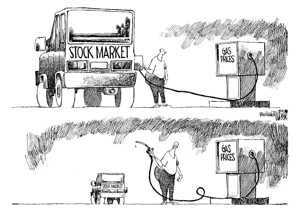 Editorial Cartoon by Don Wright, Palm Beach Post on Fuel Prices to Remain High