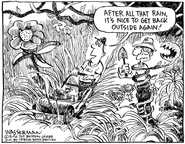 Editorial Cartoon by Dan Wasserman, Boston Globe on In Other News