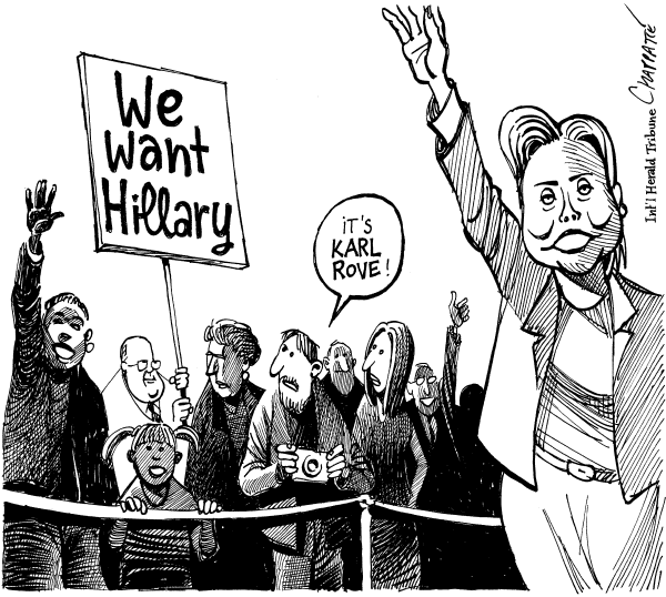 Editorial Cartoon by Patrick Chappatte, International Herald Tribune on GOP Sets Sights on Elections