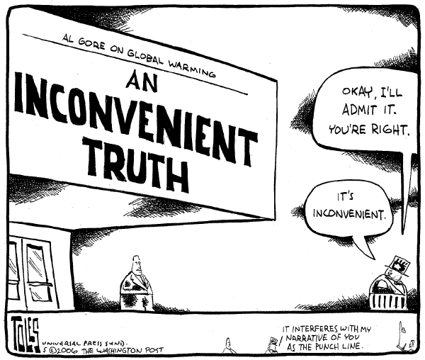 Editorial Cartoon by Tom Toles, Washington Post on Gore&#8217;s Movie Breaks Records