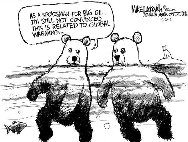 Editorial Cartoon by Mike Luckovich, Atlanta Journal-Constitution on Gore&#8217;s Movie Breaks Records