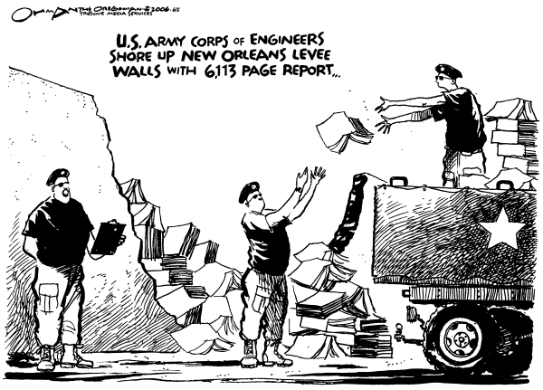 Editorial Cartoon by Jack Ohman, The Oregonian on Another Day of No Attacks in US