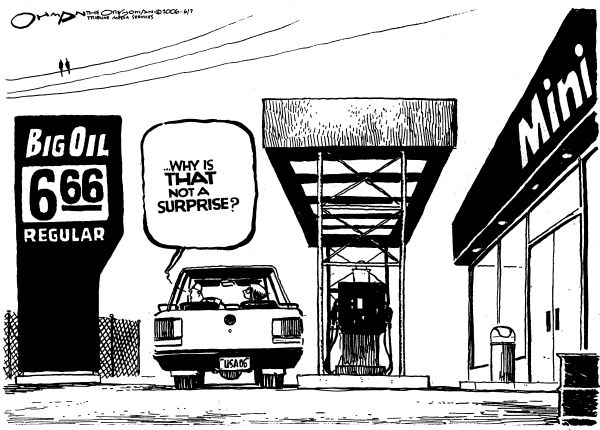 Editorial Cartoon by Jack Ohman, The Oregonian on In Other News