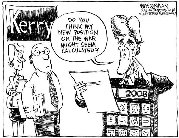 Editorial Cartoon by Dan Wasserman, Boston Globe on Democrats Gear Up for Elections