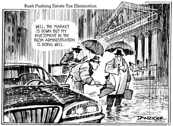 Editorial Cartoon by Jeff Danziger, CWS/CartoonArts Intl. on GOP Pushes Further Tax Cuts