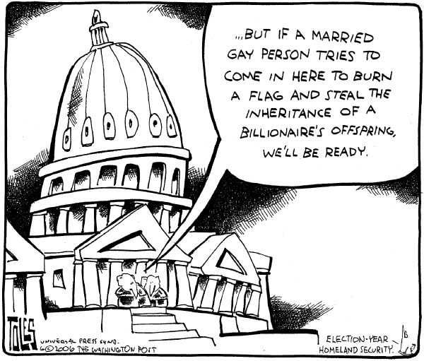 Editorial Cartoon by Tom Toles, Washington Post on Republicans Gear Up for Elections