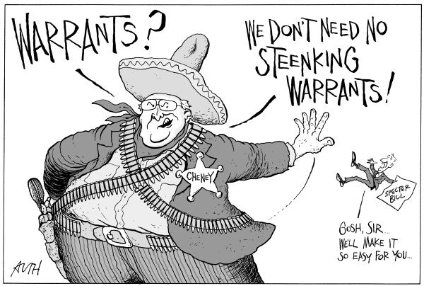 Editorial Cartoon by Tony Auth, Philadelphia Inquirer on In Other News