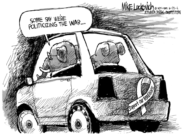 Editorial Cartoon by Mike Luckovich, Atlanta Journal-Constitution on Parties Gear Up for Campaigns