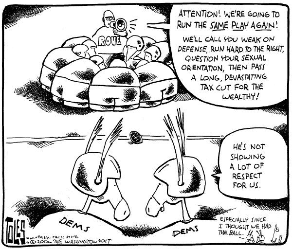 Editorial Cartoon by Tom Toles, Washington Post on Parties Gear Up for Campaigns