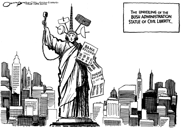Editorial Cartoon by Jack Ohman, The Oregonian on White House Tightens Homeland Security