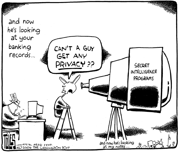 Editorial Cartoon by Tom Toles, Washington Post on White House Tightens Homeland Security