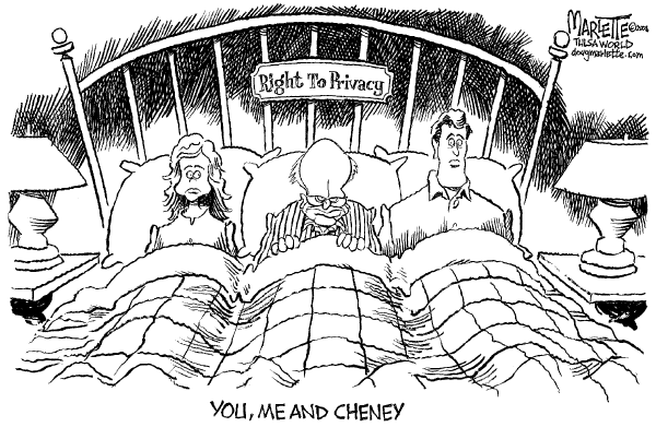 Editorial Cartoon by Doug Marlette, Tallahasee Democrat on White House Claims More War Powers