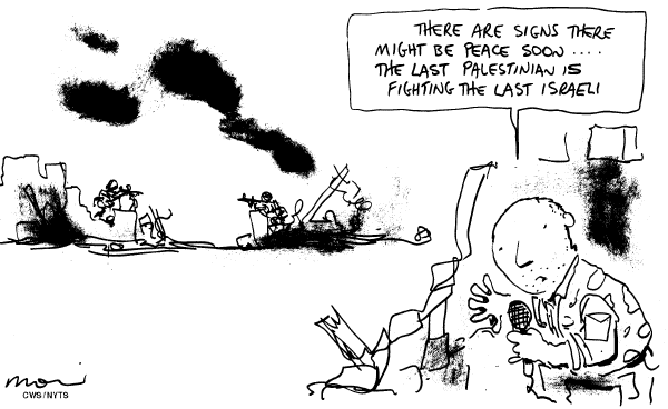 Editorial Cartoon by Alan Moir, Sydney Morning Herald, Australia on Fighting Escalates in Mideast