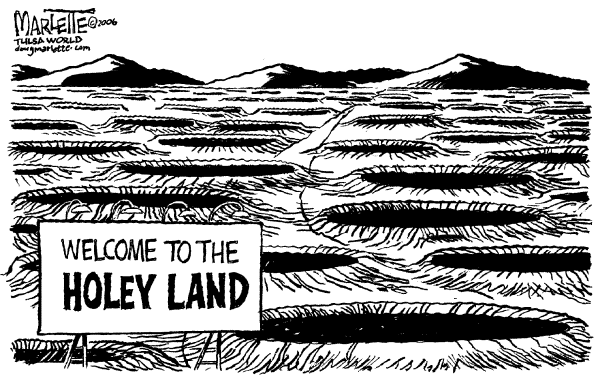 Editorial Cartoon by Doug Marlette, Tallahasee Democrat on Israel Invades Lebanon