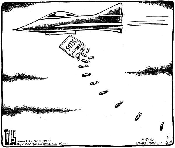 Editorial Cartoon by Tom Toles, Washington Post on Israel Invades Lebanon