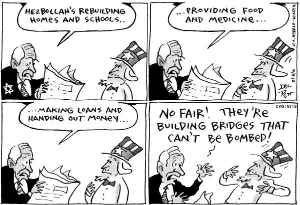 Editorial Cartoon by Joel Pett, Lexington Herald-Leader, CWS/CartoonArts Intl. on Fragile Mideast Cease-fire Holding