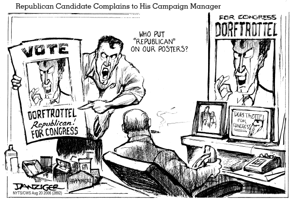 Editorial Cartoon by Jeff Danziger, CWS/CartoonArts Intl. on Parties Plan Various Campaigns