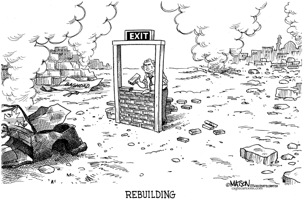 Editorial Cartoon by RJ Matson, Cagle Cartoons on President Blasts War Critics