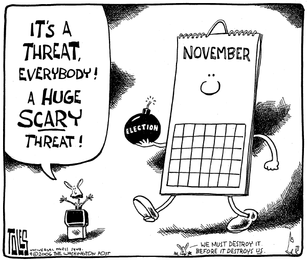 Editorial Cartoon by Tom Toles, Washington Post on GOP Looks Forward to Fall Elections