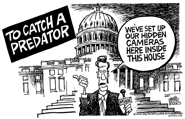 Editorial Cartoon by Mike Peters, Dayton Daily News on Sex Scandal Puts GOP in Chaos