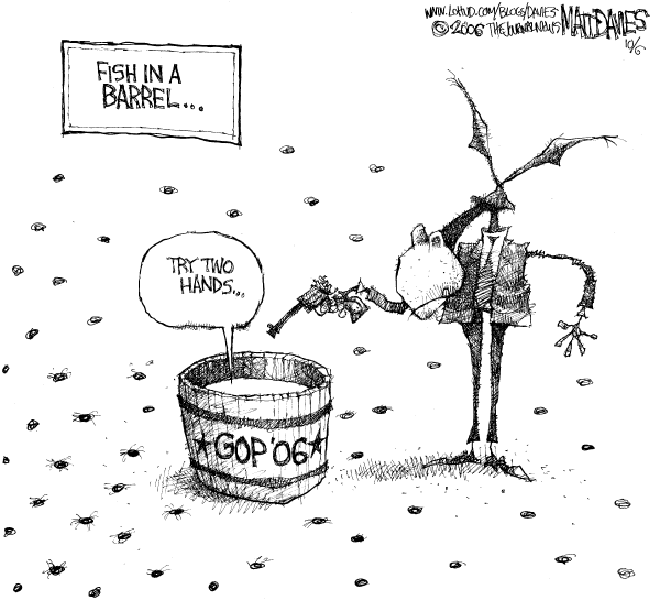 Editorial Cartoon by Matt Davies, Journal News on Democrats Staying the Course